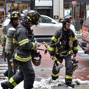 Bomberos en servicio en Nueva York