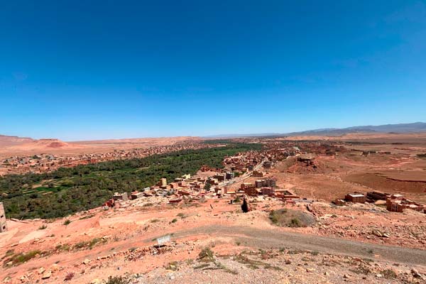 Foto de la ciudad de Ouarzazate y su paisaje, Sáhara, Marruecos